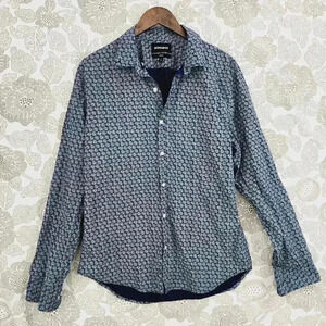 Bonobos Slim fit Button down Long sleeve Dress Shirt Printed L 1085